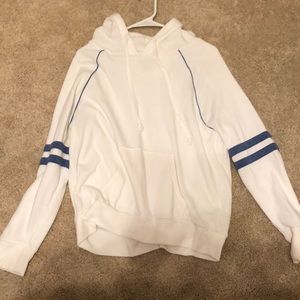 Thick long sleeve t-shirt with hood